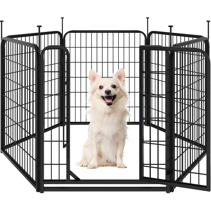 Вольєр для собак Yaheetech 8-секційний, 80 см, для квартири та саду, складаний, без інструментів