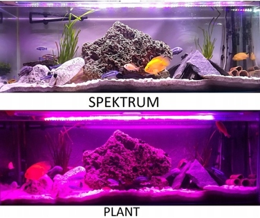 Повноспектральне освітлення для акваріума, 4 кольори, 70 см