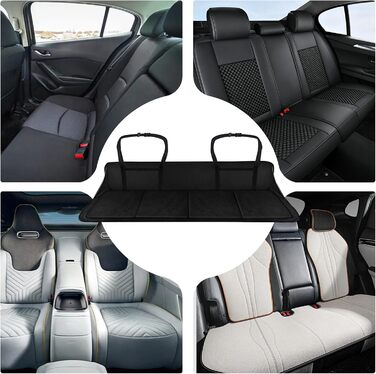 Розширювач для заднього сидіння автомобіля, не надувний, чорний (42 x 128 см)