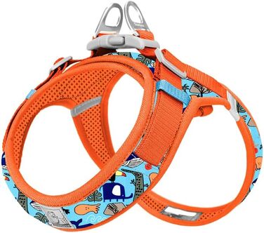 Нашийник для собак Truelove TLH30131, розмір M, Firecracker: м'який, світловідбиваючий, дихаючий, з безпечною застібкою