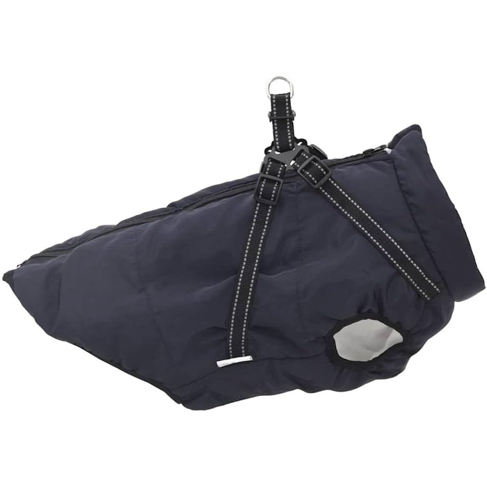 Водонепроникний дощовик для собак VidaXL, розмір L44, блакитний. З шлейкою. Теплий зимовий дощовик-куртка для собак, цуценят.