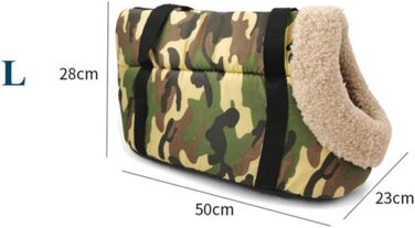 Румплекс Сумка-переноска для собак, миється, м'яка, зручна, для собак до 10 кг (Камуфляж)
