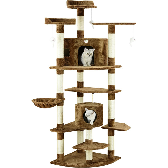 Когтеточка для котів Go Pet Club F2031, багаторівнева, ігровий комплекс