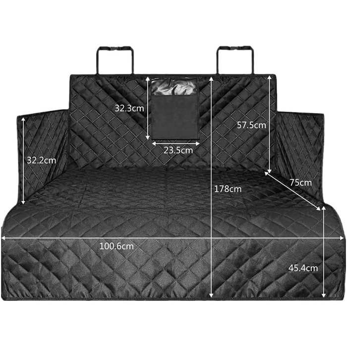 Захист для багажника автомобіля для Mercedes Benz GLK X204 (2009-2015), водовідштовхуючий, з захистом бокових стінок та краю багажника