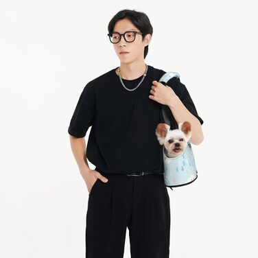 Сумка-переноска для котів та собак маленьких порід Paylamon, складна, для подорожей, у літак/автобус (хмари)