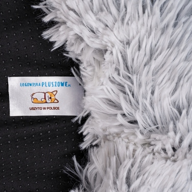 М'яке ліжечко для собак, сіре, 70 см x 50 см