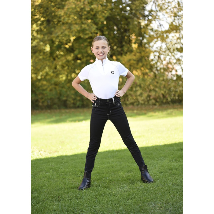 Дитячі вершникові штани Kerbl Kinder Basic Plus, чорний (176)