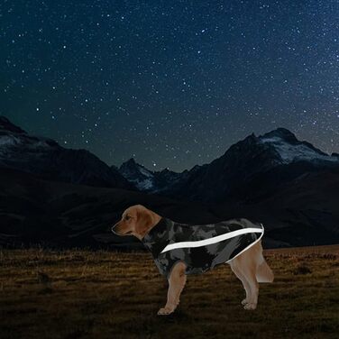 Водонепроникний теплий зимовий одяг для собак 6XL. Куртка для собак, жилет для собачого спорту, одяг для домашніх тварин з отвором для шлейки, світловідбиваючими смугами. Вітронепроникний костюм для собак середнього розміру. Білий, чорний колір.