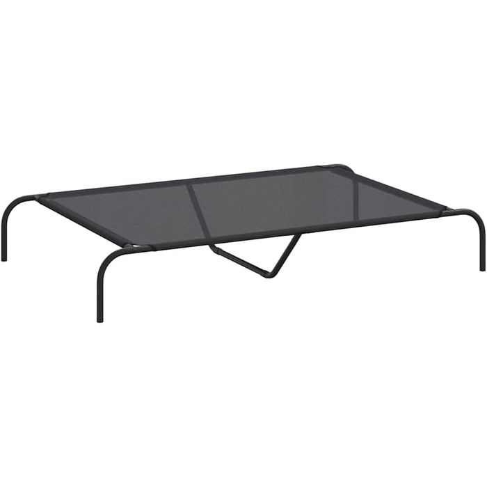 Підвищене ліжко для собак vidaXL 110x65x20 см, Textilene та сталь, для дому та вулиці