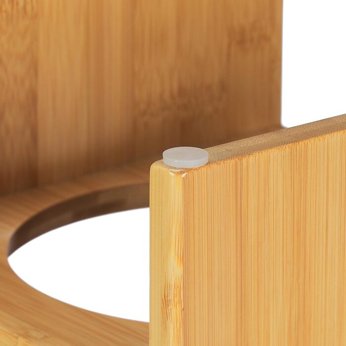 Набір мисок для котів Relaxdays з травою для котів, 2 керамічні миски по 350 мл, бамбуковий підставник, придатні для миття в посудомийній машині, натуральний/білий