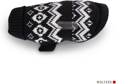 Вольтерс Норвегер: Пуловер чоловічий, 35 см, чорно-білий