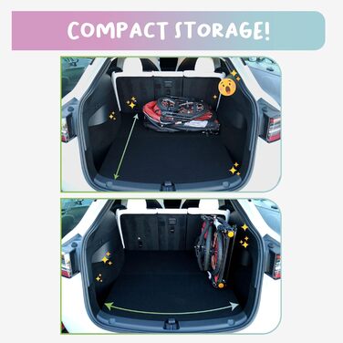 Візок для собак та котів Petique Trailblazer Jogger – червоний, великий простір для зберігання, повітряні колеса