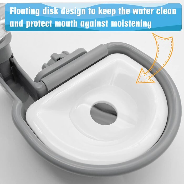 Автоматична годівниця для води VANNON для собак, котів та інших дрібних тварин (453.6 г), сіра