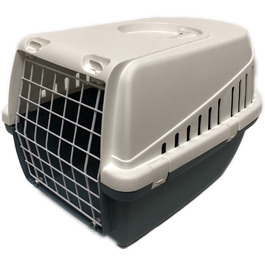 Транспортна переноска Savic Trotterbox 1, блакитно-біла, 48 x 33 x 31 см