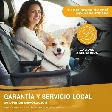 Автокрісло для собак маленьких порід (до 10 кг) – водовідштовхувальне, з жорстким захистом, ременем безпеки, універсальним кріпленням, вентиляційними отворами та передньою кишенею