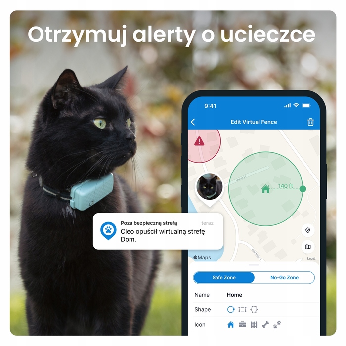 GPS-локатор для котів Tractive CAT Mini — світло-зелений