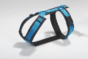 Шлея для собак anny-x Fun, чорна з синім, розмір XL