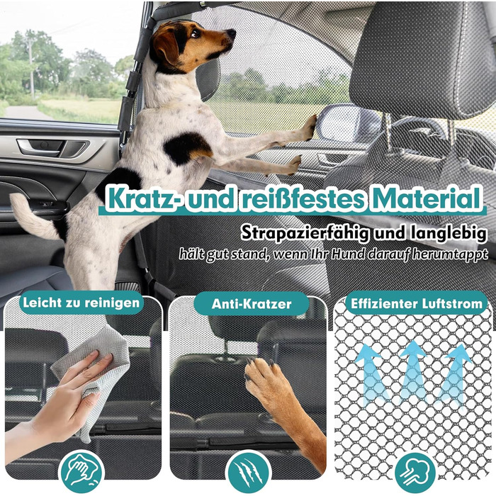 Сітка для собак у багажник авто Snagle Paw, 127 см, для 2/3 рядів сидінь, сітка-перегородка, сітка для багажника, сумісна з SUV та позашляховиками