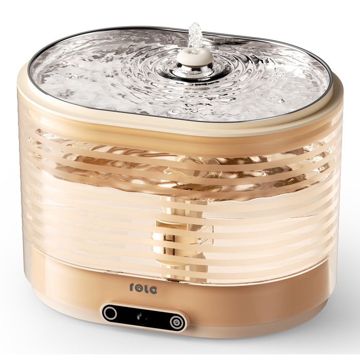 Автоматична питна фонтан-поїлка Enabot, пластикова, золотиста, 2 л