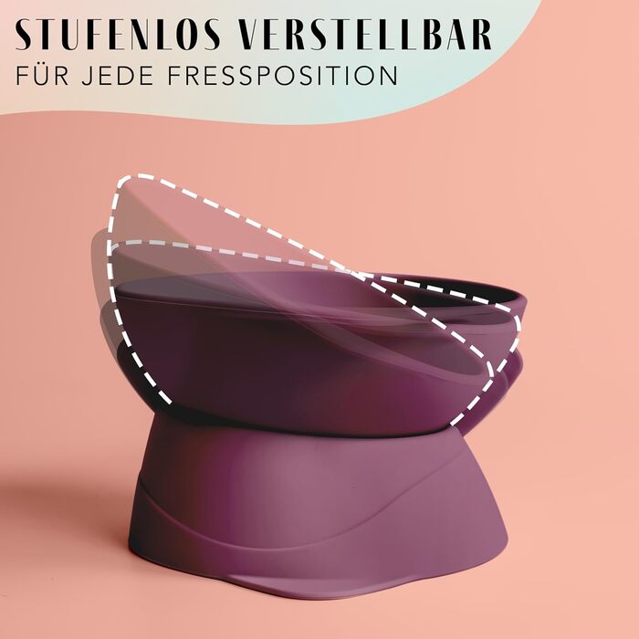 Підвищений миска для кота з регульованим нахилом | Силіконовий миска для кота | Миска для кота, що піднімається