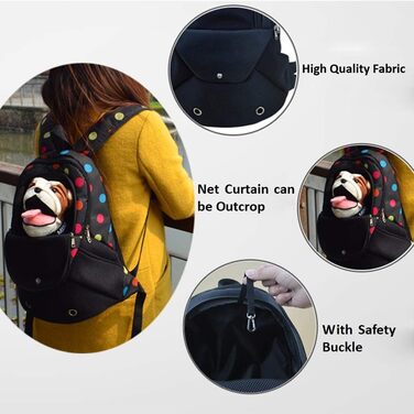 Рюкзак для собак і котів, переноска для тварин: рюкзак-переноска для собак та котів до 4 кг, ідеально для подорожей, походів та кемпінгу