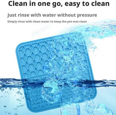 Килимок для собак та котів з присосками, повільний годівник для собак, лижучий килимок для зняття тривоги, арахісове масло (фіолетовий, 15*15 см)