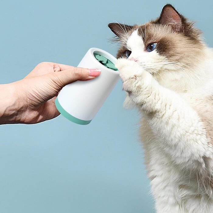 Машина для миття лап собак - очищувач лап від бруду, зелений, великий