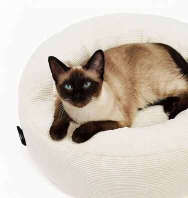 LucyBalu® Гніздо для котів, миється | Ліжко для котів, лежанка, килимок | З м'якого корду | Для маленьких та великих котів