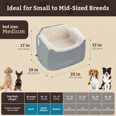 Автокрісло для собак Snoozer Lookout I, чорний діамант, 2,3-6,8 кг, для собак маленьких порід, знімне, проти блювоти під час поїздки