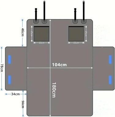 Захист для багажника Jeep Renegade (з 2018) для собак: водовідштовхувальний килимок з боковинами та захистом для краю багажника