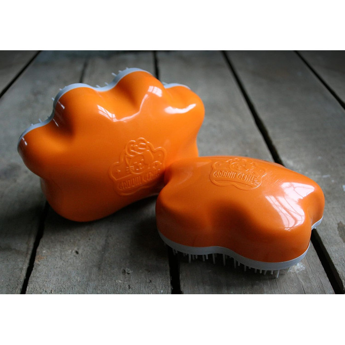 Масажна щітка для собак та котів з довгим та коротким волоссям, 10,2 см, Royal Relief Blue