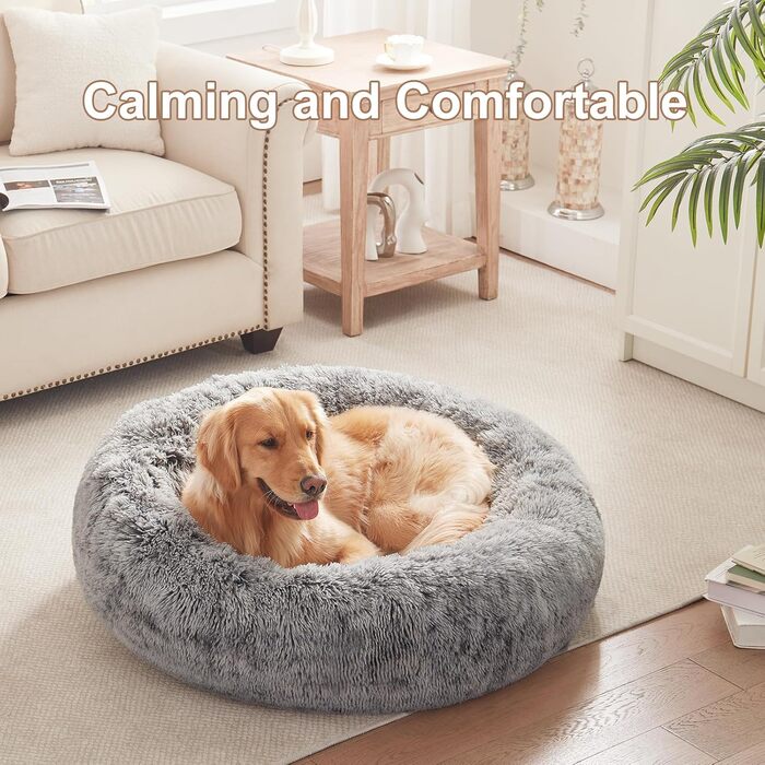 Кругле собаче ліжко 