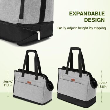 Транспортна сумка для собак Pecute, до 5 кг, регульована висота, для прогулянок, з органайзерами, легка та портативна