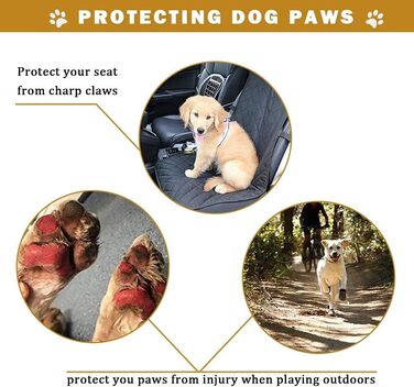 Водонепроникні чоботи для собак, 4 шт., чорні. Зі зносостійкою підошвою та світловідбиваючими елементами. Розмір 2 (2.4'×1.7')(Д*Ш) для собак вагою 14-27 кг.