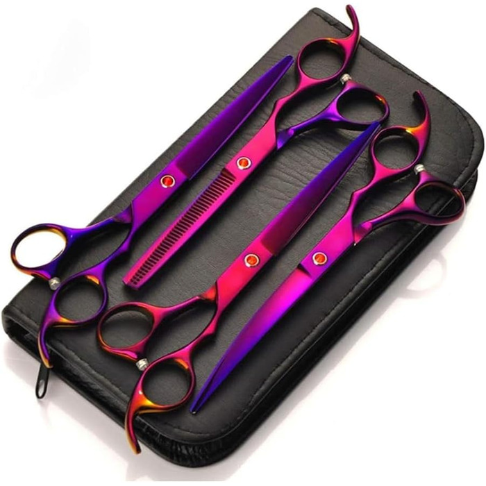 Професійна ножиця для собак, вигнута ножиця для шерсті, ножиці для грумінгу домашніх тварин, гребінець, ножиці для тварин, професійні ножиці для грумінгу