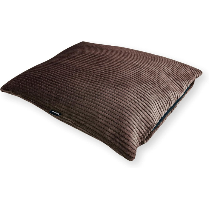 Лежак для великих собак 4L Textil ZOE, корд, знімний чохол, 120x100 см, коричневий