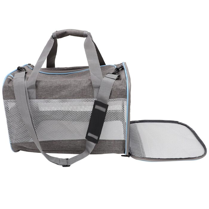 ANDRESLAD Сумка-переноска для котів та цуценят з дихаючої тканини Оксфорд, легка, з сіткою, для подорожей