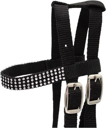 Сбруя 'Lotty' для іграшкових та дерев'яних коней PFIFF 103126, іграшкова тренса, універсальний розмір (чорний)