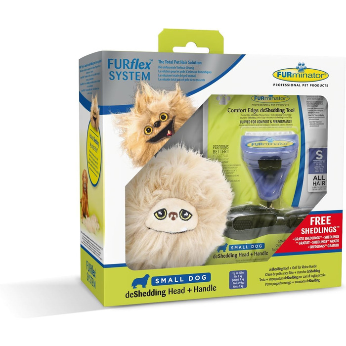 FURminator FURflex для собак маленьких порід: щітка для видалення підшерстка та іграшка для грумінгу