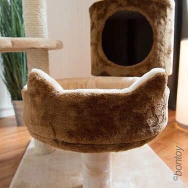 Дряпак для котів Bontoy Romy, 49.5 x 49.5 x 80 см, з лежанками та місцями для лазіння, для великих котів