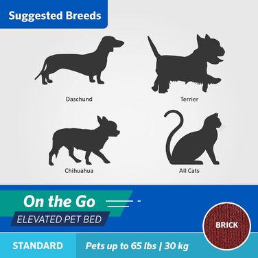 Килимок для тварин Coolaroo On The Go, стандартний, цегляно-кораловий, 61x61x20 см