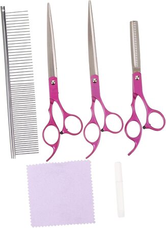 Набір професійних ножиць для грумінгу собак BESPORTBLE з гребінцем: міцні, нержавіючі, для стрижки шерсті