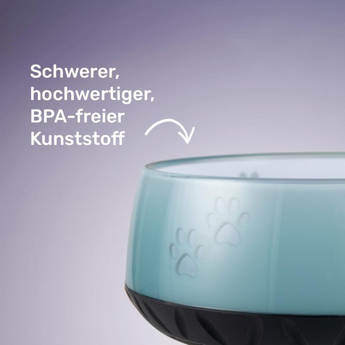 Миска для собак EHASO з лапками - годівниця та миска для води для собак великих та малих порід, однотонна