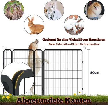 Вольєр для цуценят Froadp 6-TLG, 65 x 80 см: загон для собак, вольєр, огорожа, 6 елементів