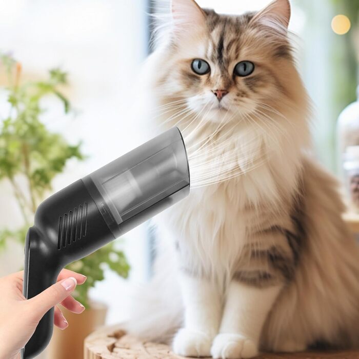 Бездротовий пилосос для шерсті тварин (котів та собак), знімач шерсті, багатофункціональний інструмент для прибирання, зелений (чорний)