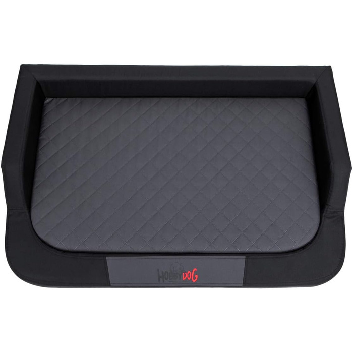 Ортопедичне ліжко для собак MEDICO Standard - чорне з сірим (L 75x50 см)