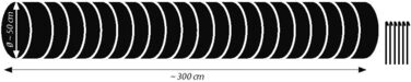 Набір для аджиліті для собак Dobar® 50807 - 12 елементів. Сюжетні стійки для тренувань, тунель, висота 110 см, блакитний/жовтий