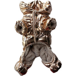 Флісовий комбінезон для собак, куртка для собак, степкова, розмір L, золотистий