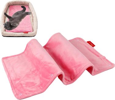 Водонепроникне електричне грілка для котів, собак, людей (рожевий) 58.4 x 27.9 см, акумуляторний