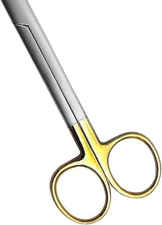 Хірургічні ножиці для перев'язки - 17 см, вигнуті, тупі кінці, з нержавіючої сталі. Підходять для котів та собак. Mayo Dissecting Blunt Scissors